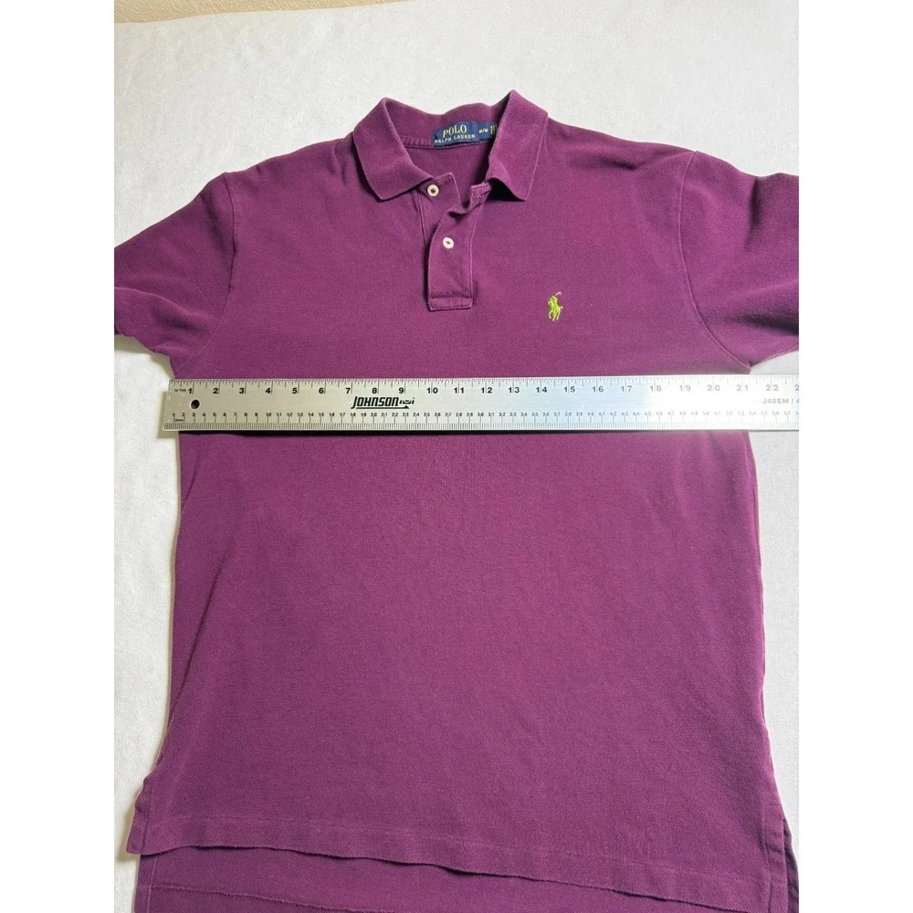 Ralph‎ Lauren Polo purple golf polo short sleeves golf shirt casual size Medium